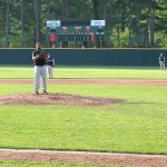 Blais stares down the batter